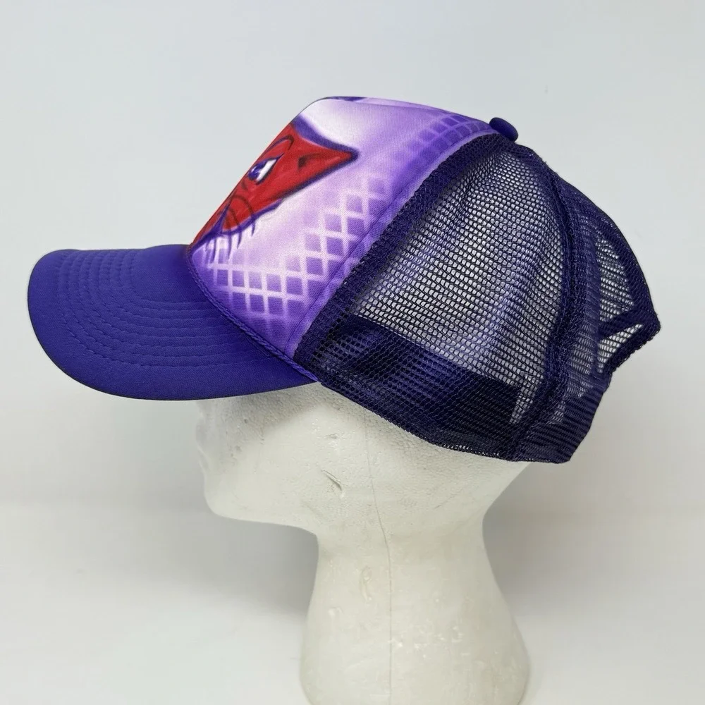 Linfield University Wildcats Mesh Trucker Snapback Hat Cap Men Women NCAA Purple